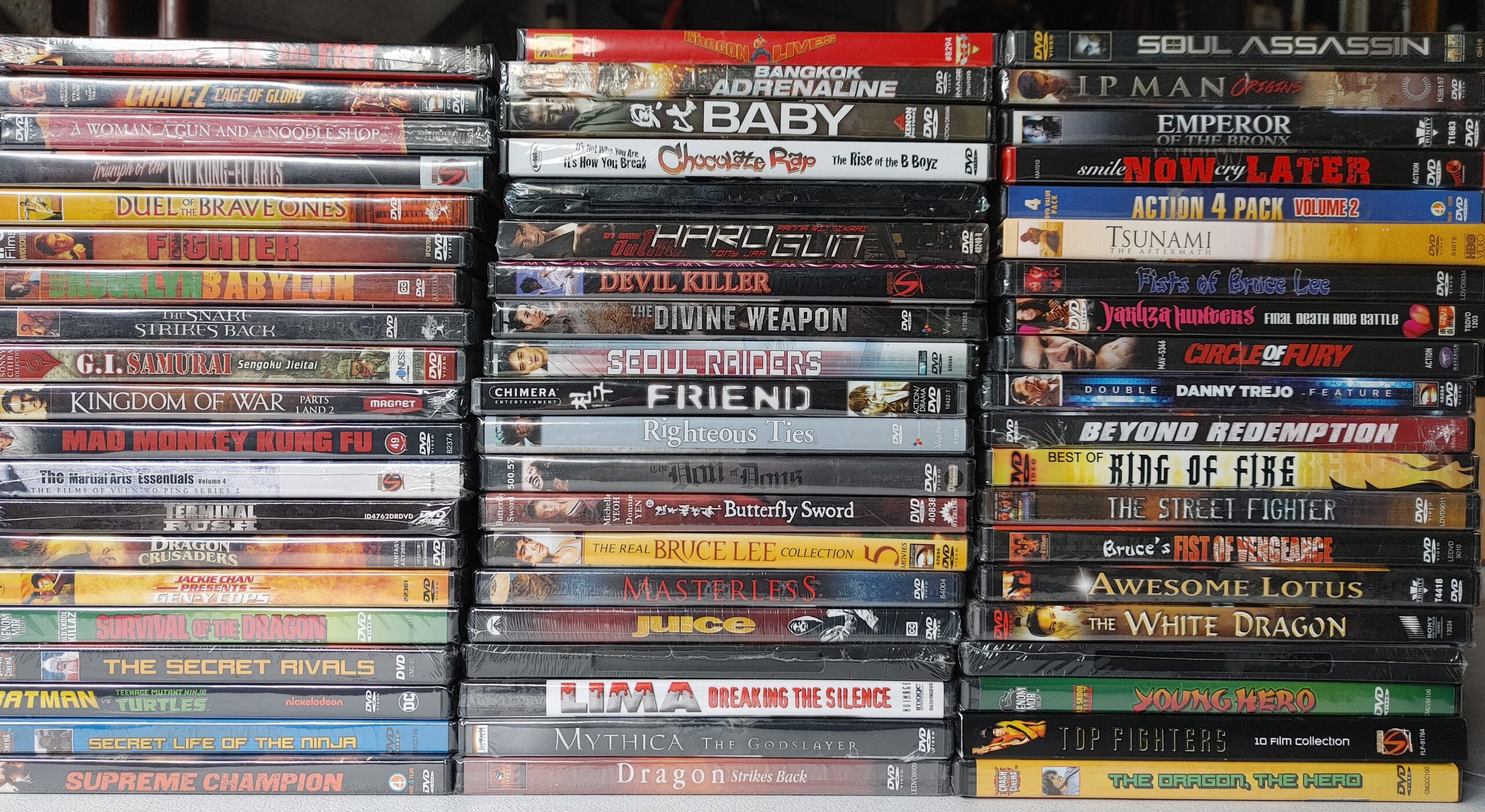 60 Brand new Martial arts dvds