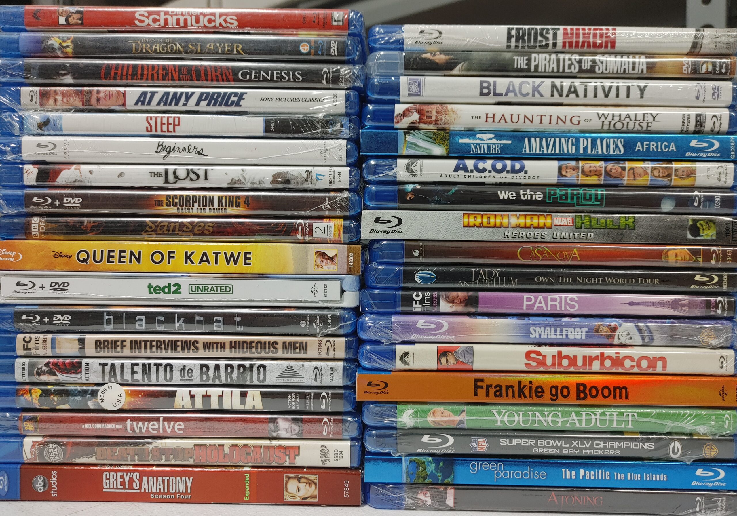150 Brand new factory sealed Blurays