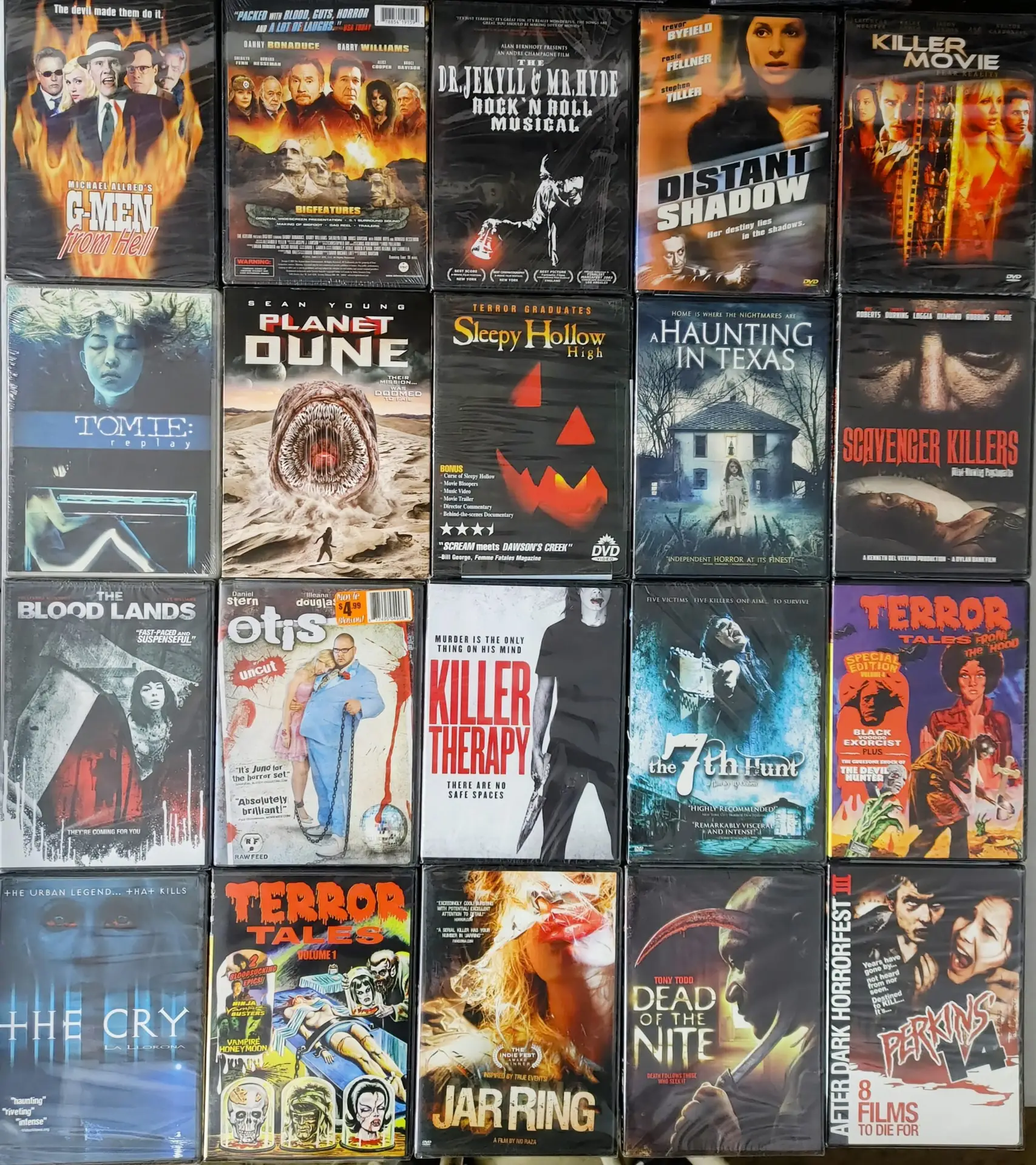 100 Brand new Horror dvs lot 11. Factory sealed, Free shipping